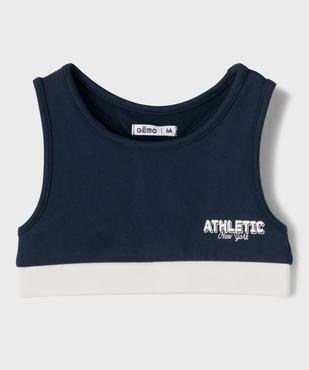 Brassière de sport à dos nageur fantaisie fille vue1 - GEMO (ENFANT) - GEMO