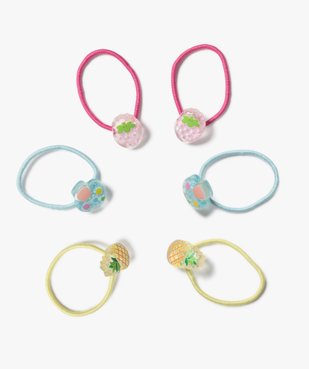 Élastiques à cheveux à breloques pailletées (lot de 6) vue1 - GEMO (ACCESS) - GEMO