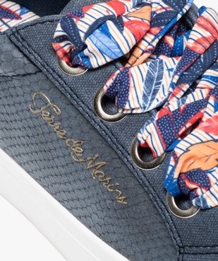Baskets femme unies à lacets – Terre de Marins vue6 - TERRE DE MARINS - GEMO