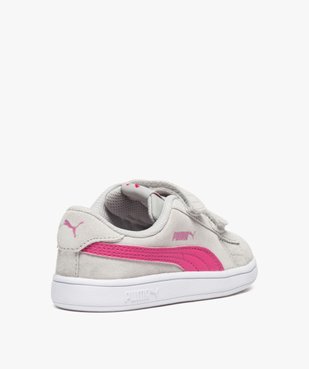 Basket bébé dessus cuir suédé à scratchs - Puma vue4 - PUMA - GEMO