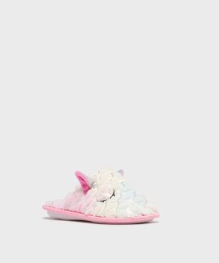 Chaussons mules avec motifs pailletés et oreilles en relief fille vue2 - GEMO (ENFANT) - GEMO