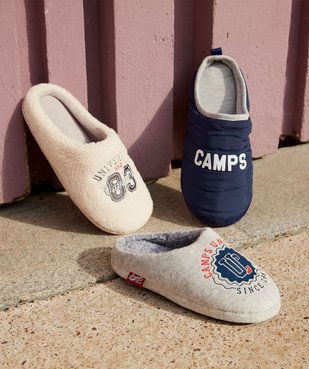 Chaussons femme mules en textile sherpa – Camps United vue6 - CAMPS UNITED - GEMO