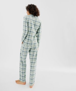 Pyjama à carreaux 2 pièces dans sa pochette femme vue3 - GEMO(HOMWR FEM) - GEMO