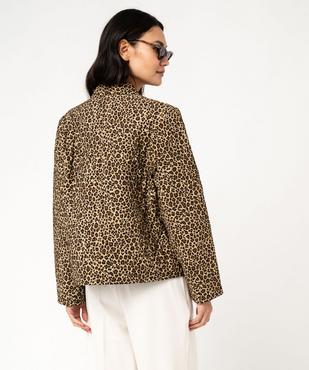 Veste matelassée à motif animalier femme vue3 - GEMO 4G FEMME - GEMO