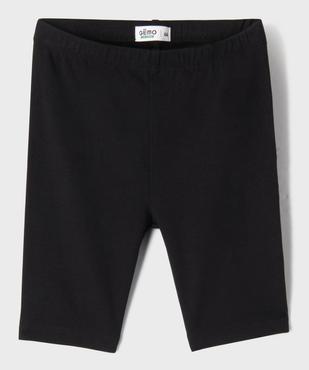 Cycliste en coton stretch à taille élastiquée fille vue1 - GEMO 4G FILLE - GEMO