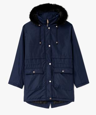 Parka matelassée avec capuche bordée de fourrure imitation femme grande taille vue4 - GEMO 4G GT - GEMO