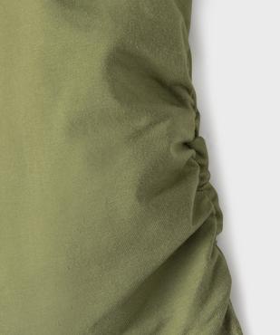 Tee-shirt manches courtes coupe courte fille vue2 - GEMO 4G FILLE - GEMO