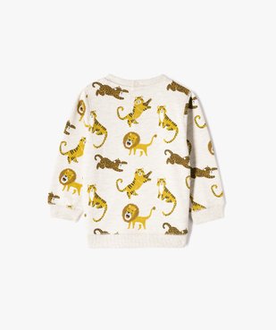 Sweat en molleton doux imprimé jungle bébé garçon (lot de 2) vue4 - GEMO(BEBE DEBT) - GEMO
