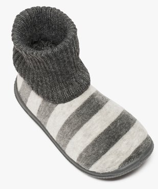 Chaussons bébé à rayures avec tige façon chaussettes vue5 - GEMO (ENFANT) - GEMO