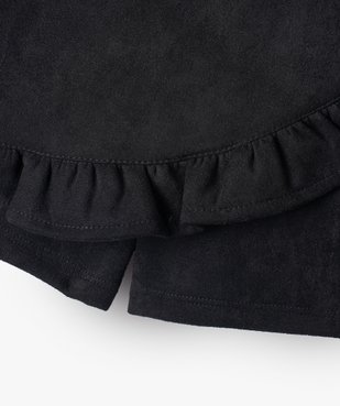Jupe-short fille en velours à taille élastiqué vue2 - GEMO (ENFANT) - GEMO
