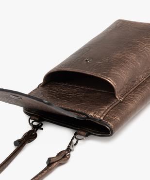 Pochette téléphone métallisée 2 en 1 femme vue4 - GEMO (ACCESS) - GEMO