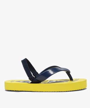 Tongs garçons semelle imprimée surf et bride élastiquée vue2 - GEMO (ENFANT) - GEMO