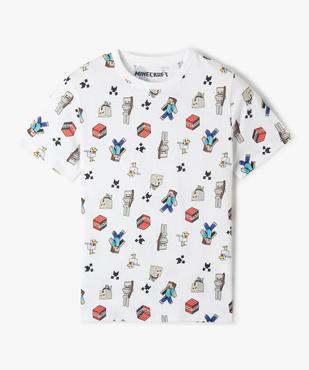 Tee-shirt Minecraft manches courtes garçon vue2 - MINECRAFT - GEMO