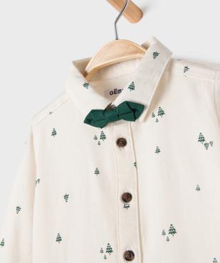 Chemise manches longues avec nœud papillon bébé garçon vue2 - GEMO(BEBE DEBT) - GEMO