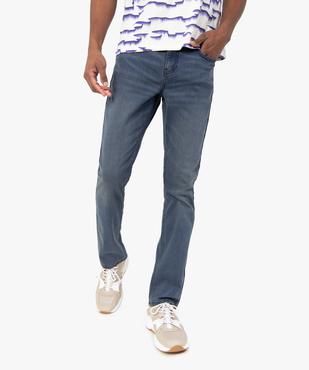 Jean homme coupe Straight légèrement délavé vue1 - GEMO 4G HOMME - GEMO