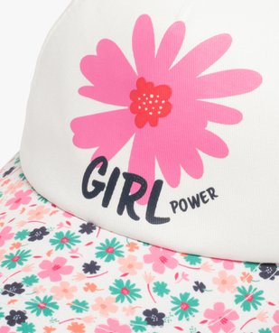 Casquette fille à visière fleurie et inscription "Girl Power" vue2 - GEMO (ENFANT) - GEMO
