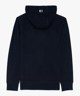 Sweat garçon zippé à capuche en maille piquée vue2 - GEMO (JUNIOR) - GEMO