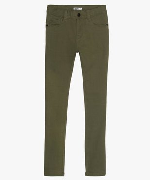 Pantalon garçon coupe skinny en toile extensible vue1 - GEMO (JUNIOR) - GEMO