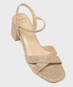 Sandales à talon pailletées femme - Valentina Baldano vue5 - VALENTINA BALDA - GEMO