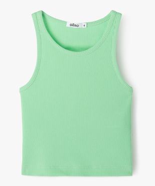 Débardeur court en maille côtelée fille vue1 - GEMO 4G FILLE - GEMO