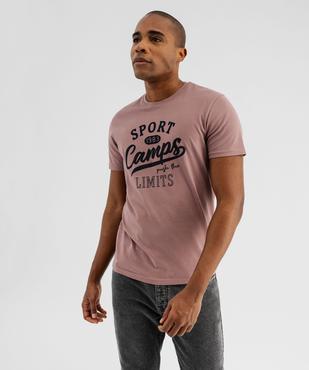 Tee-shirt manches courtes imprimé en relief homme - Camps United vue1 - CAMPS - GEMO