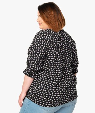 Blouse femme imprimée à manches ¾ vue3 - Nikesneakers (G TAILLE) - Nikesneakers