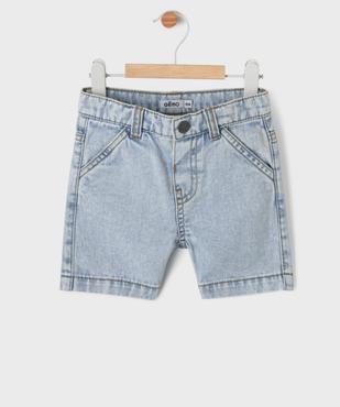 Short en jean avec taille ajustable bébé garçon vue2 - GEMO(BEBE DEBT) - GEMO