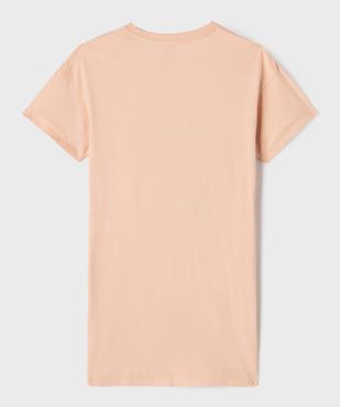 Chemise de nuit manches courtes en jersey fille - Hello Kitty vue3 - HELLO KITTY - GEMO