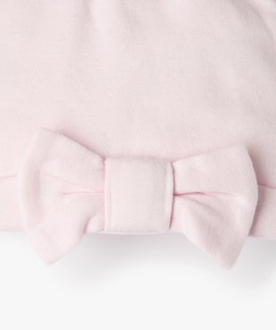 Bonnets de naissance bébé fille en coton (lot de 2) vue2 - GEMO(BB COUCHE) - GEMO