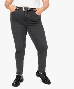 Jean femme straight stretch à taille réglable vue1 - GEMO (G TAILLE) - GEMO