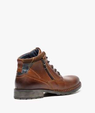 Boots homme style workwear vue4 - GEMO (CASUAL) - GEMO