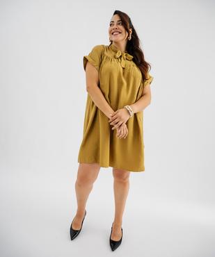 Robe courte fluide femme grande taille vue4 - GEMO 4G GT - GEMO