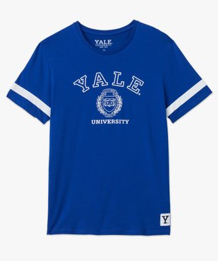 Tee-shirt homme à manches courtes avec inscriptions - Yale vue4 - YALE - GEMO