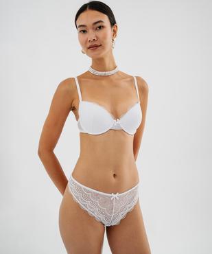 Soutien-gorge corbeille en dentelle à armatures vue7 - GEMO(HOMWR FEM) - GEMO