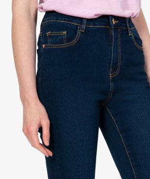 Jean femme slim taille haute vue2 - GEMO C4G FEMME - GEMO