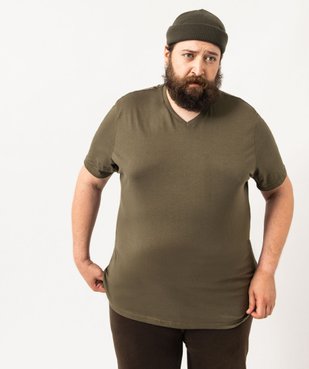 Tee-shirt à manches courtes et col V homme vue3 - GEMO 4G HOMME - GEMO