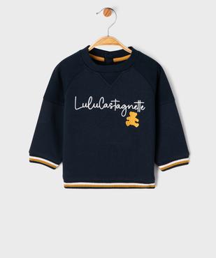 Sweat avec broderie poitrine bébé garçon - LuluCastagnette vue2 - LULU CASTAGNETTE GEMO FOR GOOD - GEMO