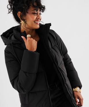 Doudoune mi-longue à capuche et col montant femme vue2 - GEMO 4G FEMME - GEMO