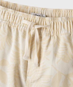 Bermuda cargo en toile de coton imprimé jungle garçon vue2 - GEMO (JUNIOR) - GEMO