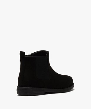 Boots fille style chelsea en suédine unie vue4 - GEMO (ENFANT) - GEMO