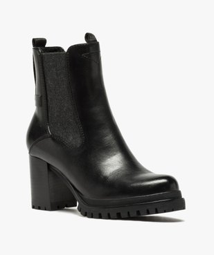Boots femme à talon carré et tige unie – Tom Tailor vue2 - TOM TAILOR - GEMO