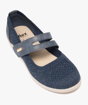 Ballerines confort en mesh fermeture scratch femme vue5 - G'FLEX GEMO FOR GOOD - GEMO