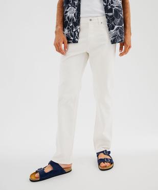 Pantalon en coton coupe Regular homme vue2 - GEMO 4G HOMME - GEMO