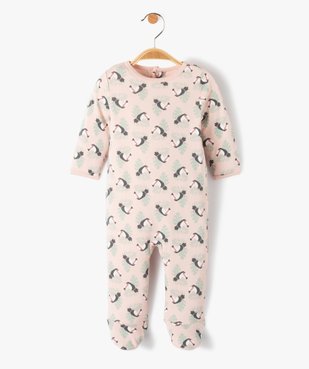 Pyjama bébé avec motifs toucans fermeture pont dos vue1 - GEMO(BB COUCHE) - GEMO