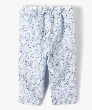 Pantalon bébé fille en coton léger à fleurs vue3 - GEMO(BEBE DEBT) - GEMO