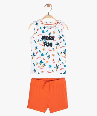 Ensemble garçon 2 pièces : short + débardeur vue1 - GEMO(BEBE DEBT) - GEMO