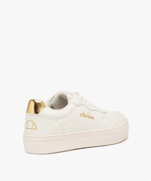 Baskets femme unies style rétro détail doré - Ellesse vue4 - ELLESSE - GEMO