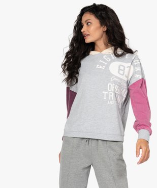 Tee-shirt femme à capuche façon sweat - CAMPS vue1 - CAMPS UNITED - Nikesneakers