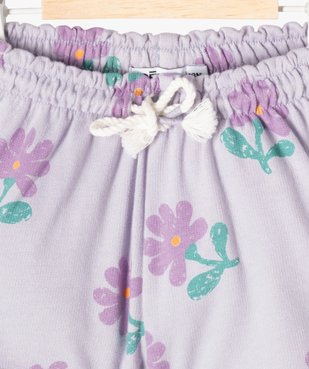 Short avec taille élastique froncée bébé fille vue2 - GEMO(BEBE DEBT) - GEMO