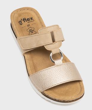 Sandales mules confort avec semelle compensée femme vue5 - G'FLEX - GEMO